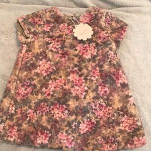 Patachou floral fleece dress with matching coat